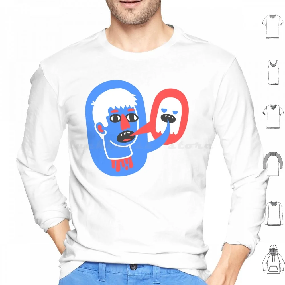 

What The Lost Head Said Hoodie cotton Long Sleeve Ghost Death Dead Head Dead Head Blue Red White Decapitated Cool Colorful
