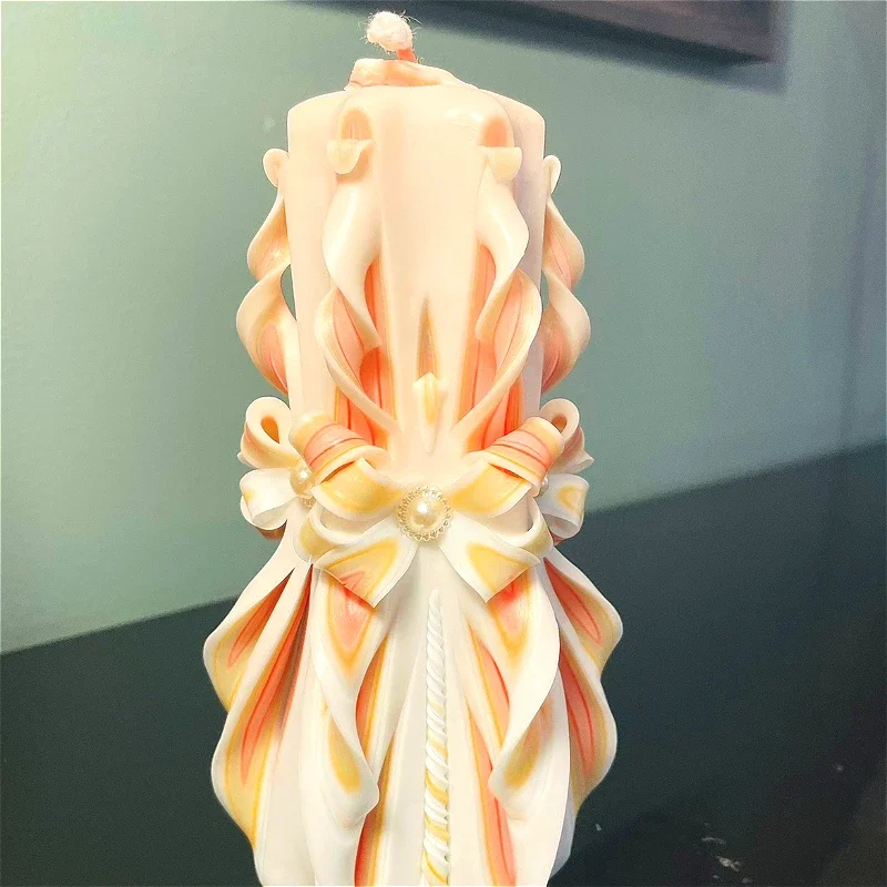 Свеча ручной работы размер 19 см подарок на день рождения праздничное атмосферное