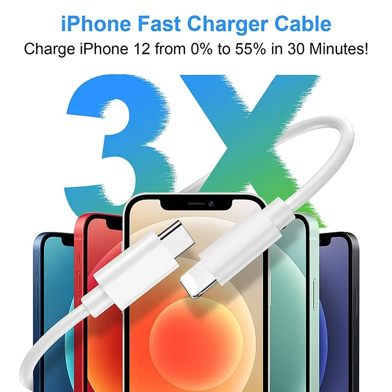 5 шт. USB-кабель для зарядки iPhone 13 12 11 Pro XS MAX XR X 8 7 6 6S Plus SE ipad |