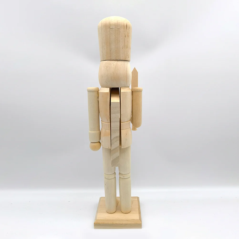 Кукольный Король Солдат DIY Пустой Щелкунчик Рождественский Подарок Неокрашенное