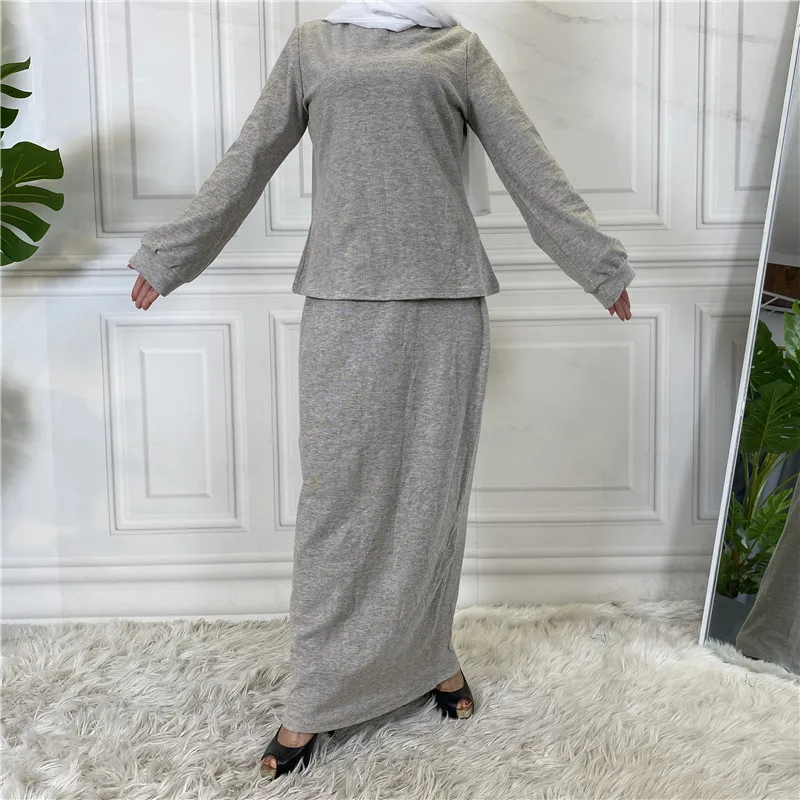 Мусульманское платье Donsignet, мусульманское модное однотонное платье, турецкое мусульманское длинное платье, Дубайский костюм
