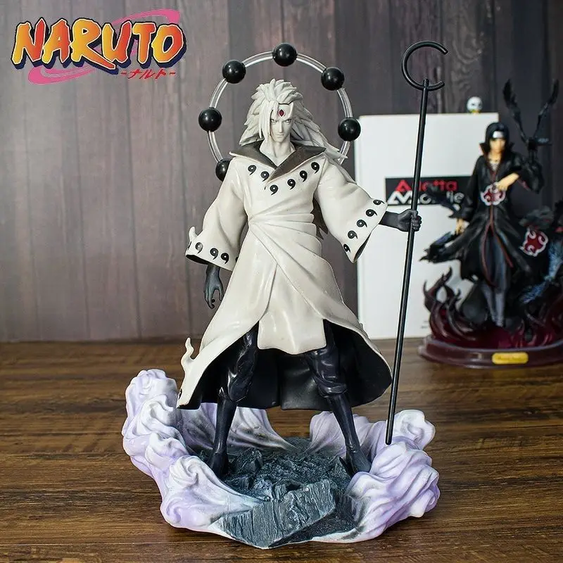 

Фигурки героев аниме Bandai удзумаки Наруто, ПВХ, статуя учихи Мадара, коллекционные игрушки