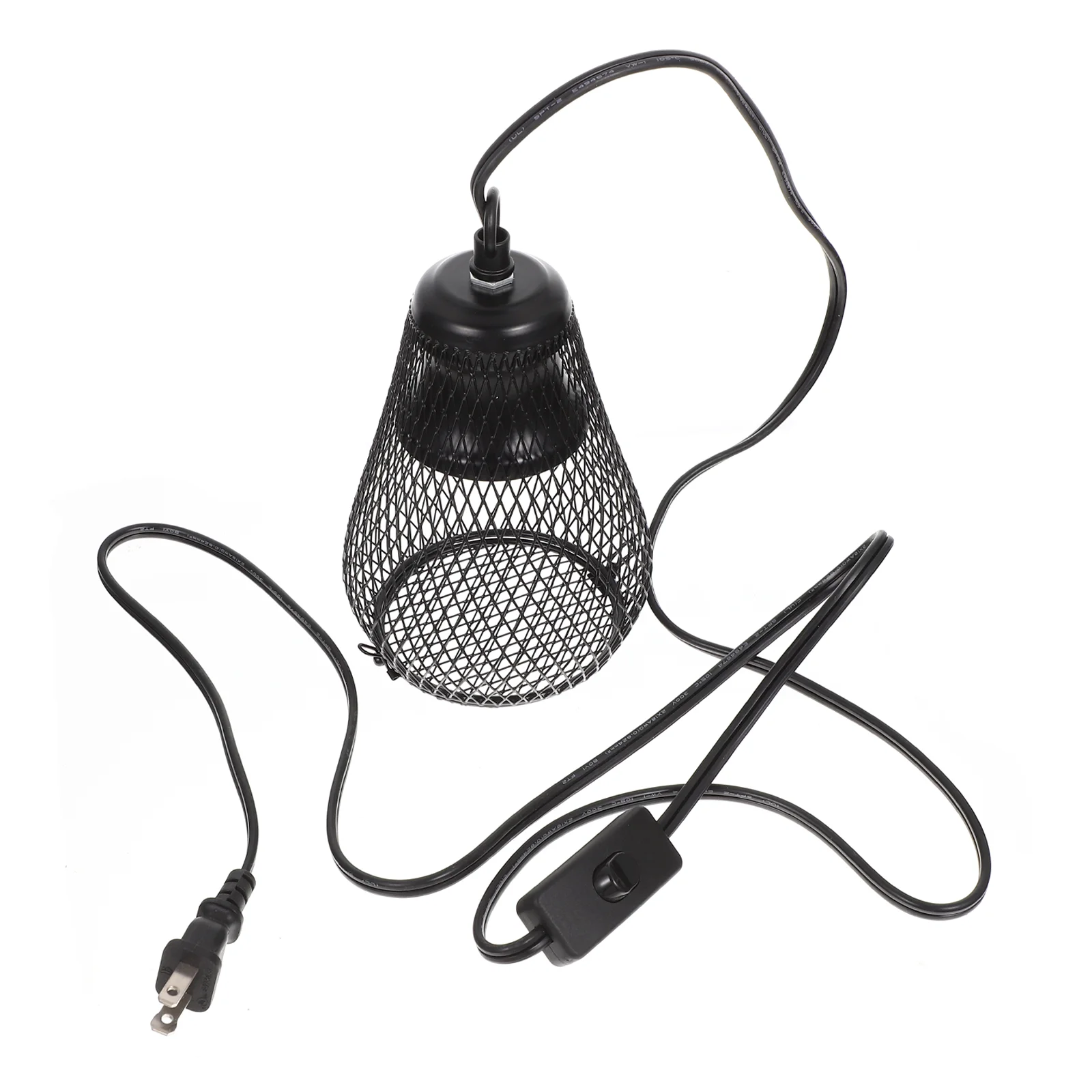 

Reptile Heat Lamp Shade Reptile Pet Lamp Cover Anti-scald Lamp Cover Lamp Shade with Hook (US Plug)