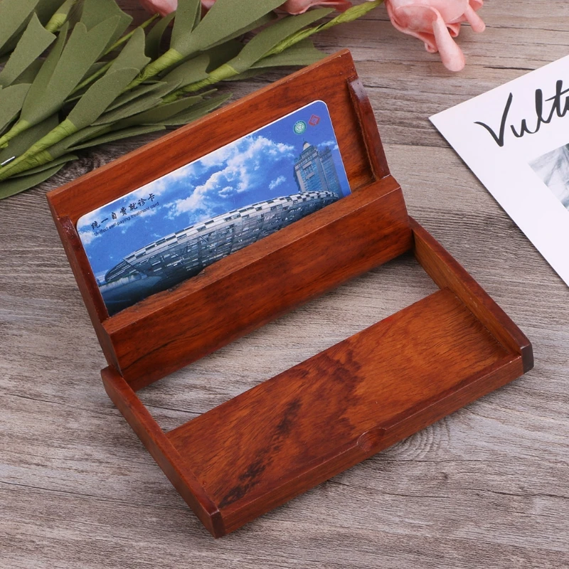 

Wooden ID Credit Card Holder Protector Men Women Wallet Cards Storage Case