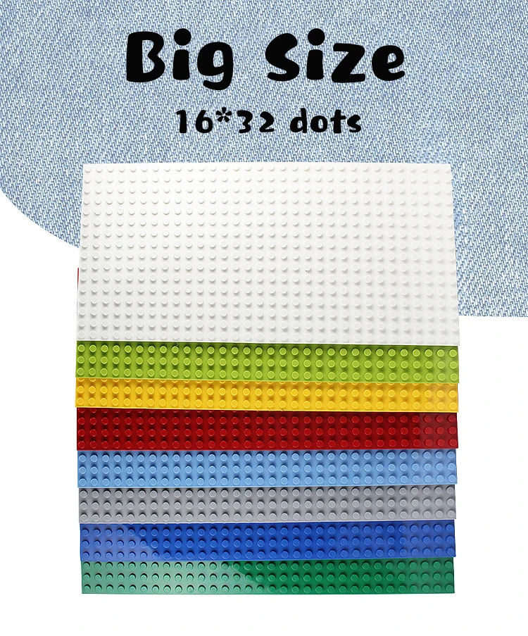 

Big Size Duploed Base Plates Diy Building Blocks One-sided Plate Compatible with Bricks Toys for Children Kids Gifts