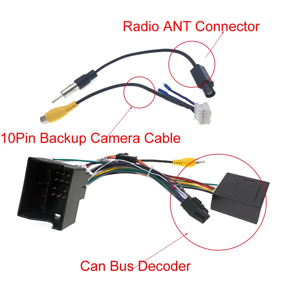 Автомобильный радиокабель Canbus декодер 40P для Volkswagen Skoda VW Golf Touran 16Pin