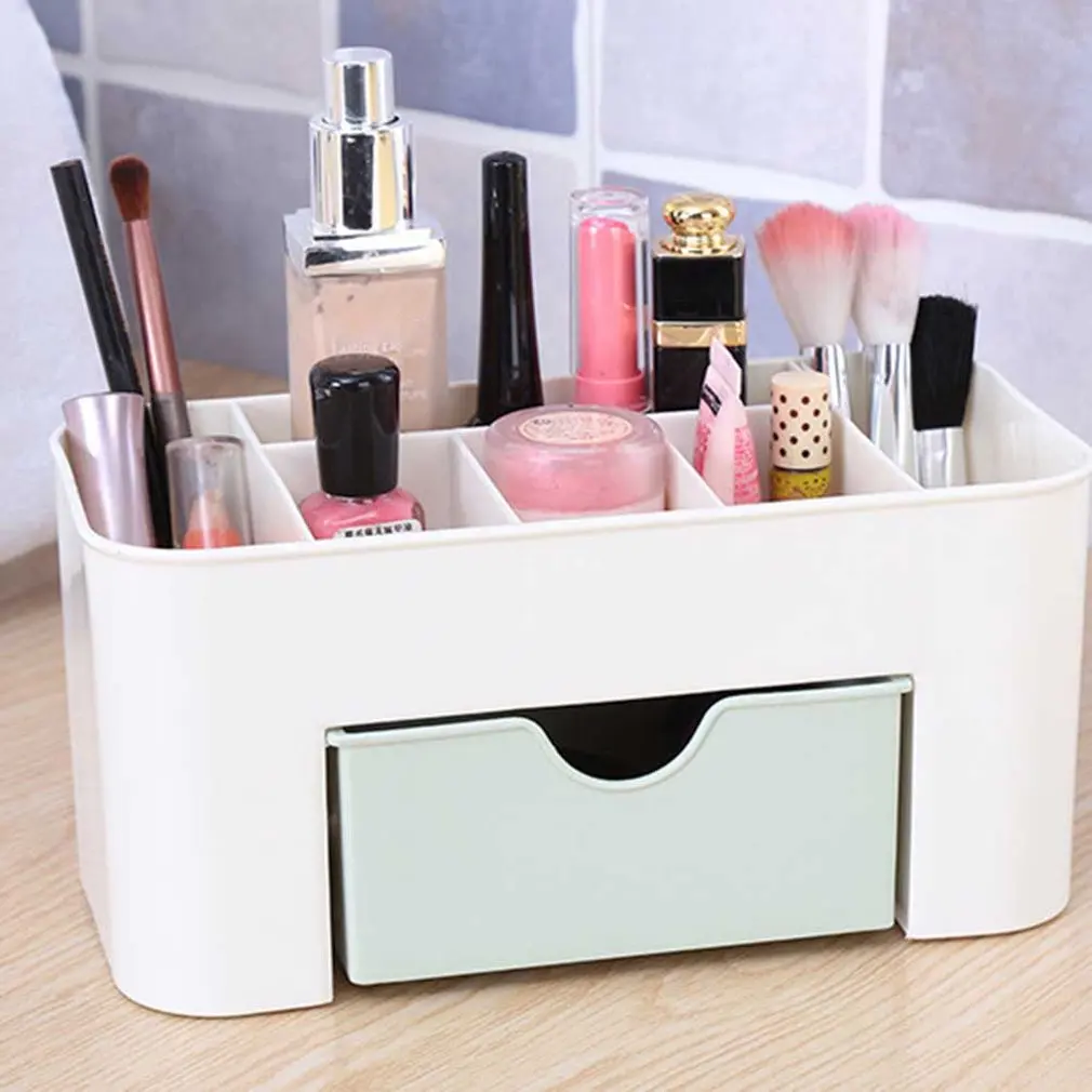 

Portable Cosmetic Drawer Makeup Organizer Makeup Storage Box Container Holder Plastic Desktop Sundry Storage Case