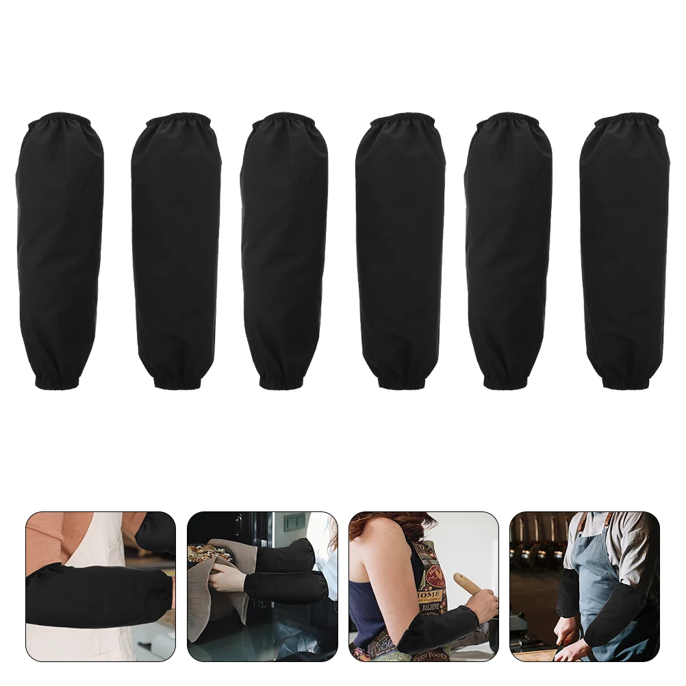 

6 Pairs Guard Sleeves Oilproof Sleeves Covers Cooking Oversleeves Protector Waterproof Sleeves