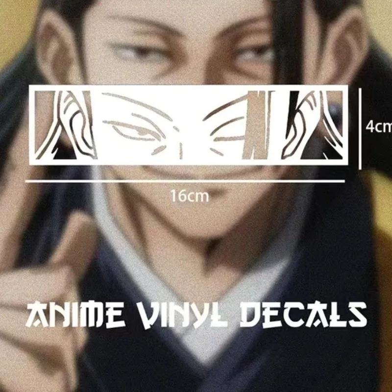 

Jujutsu Kaisen Автомобильная светоотражающая предупреждающая наклейка для ноутбука, водонепроницаемая наклейка, индивидуальная наклейка на крышку топливного бака автомобиля, мотоцикла, окно