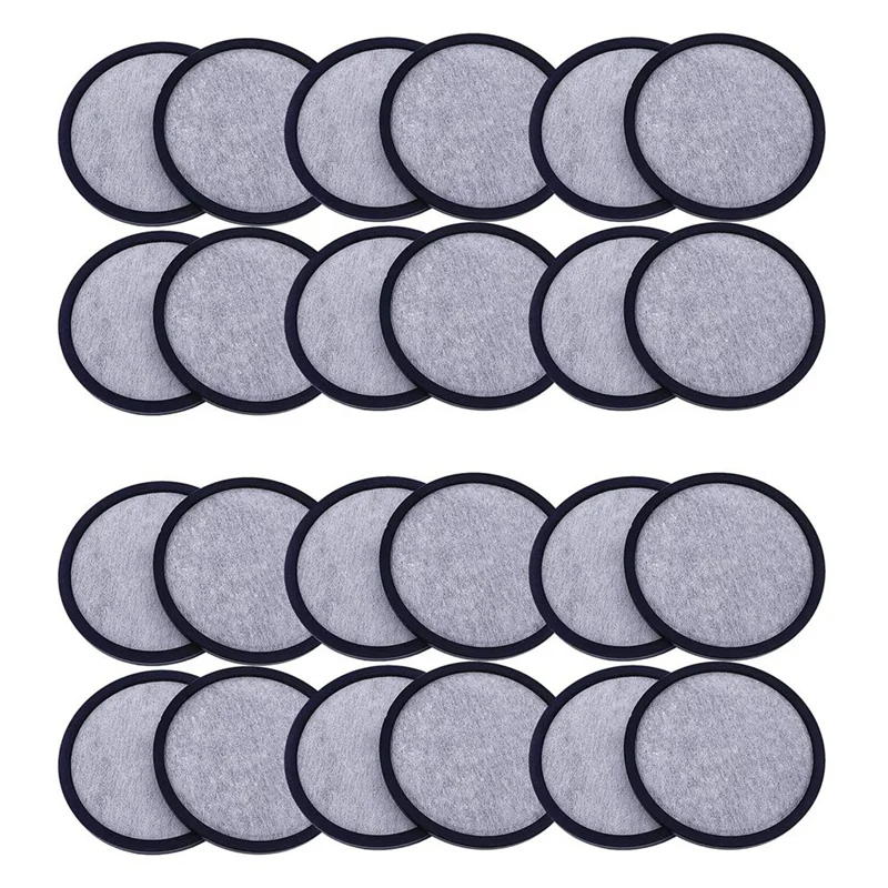 

24-Pack Replacement Charcoal Water Filter Discs For Mr. Coffee Brewers Coffee Machines