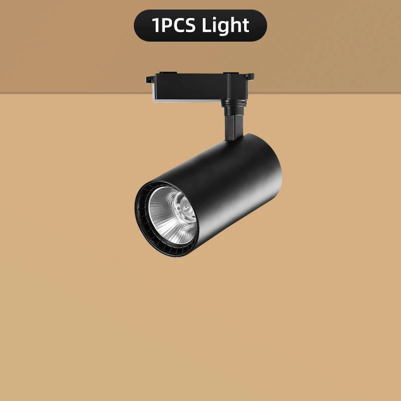 Трековый светильник Светодиодный потолочный светильник 220 В COB Прожектор 12 Вт 20 Вт 30 Вт Настенный светильник для декора гостиной Торговый центр Трековое освещение