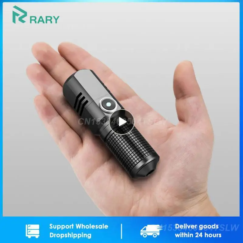 

Chargeable Aluminum Alloy Simple Strong Light Practical Multifunction Outdoor Household Convenient Mini Fashion Flashlight