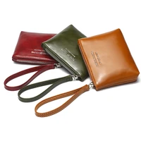 wallet wristband handbag coin purse clutch wallet phone key bag change purse vintage large capacity zipper simple oil wax skin