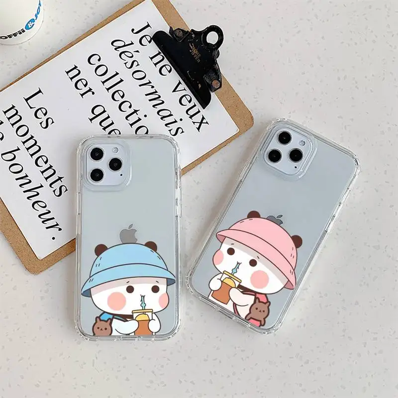 

DUDU BUBU милый чехол для телефона для iPhone 11 12 Mini 13 14 Pro XS Max X 8 7 6s Plus 5 SE XR прозрачный чехол
