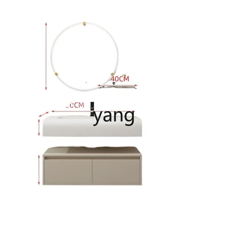 CX Крем Стиль Corian интегрированная раковина ванная комната шкаф мойка стол