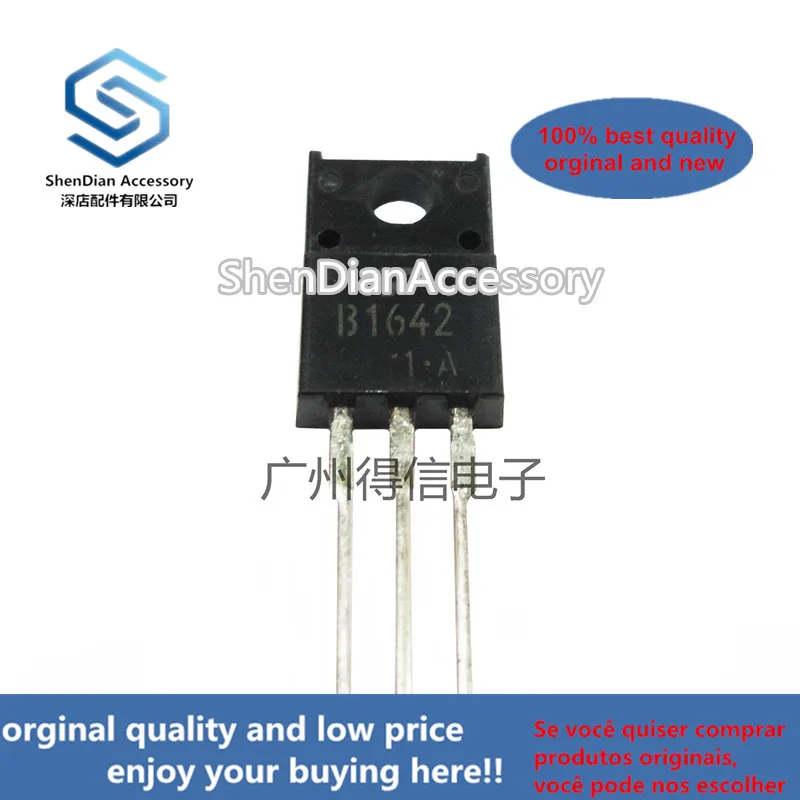 

10 шт., 100% оригинальный новый 2SB1642 B1642 TO-220F транзистор (приложения усилителя мощности звуковой частоты), реальное фото