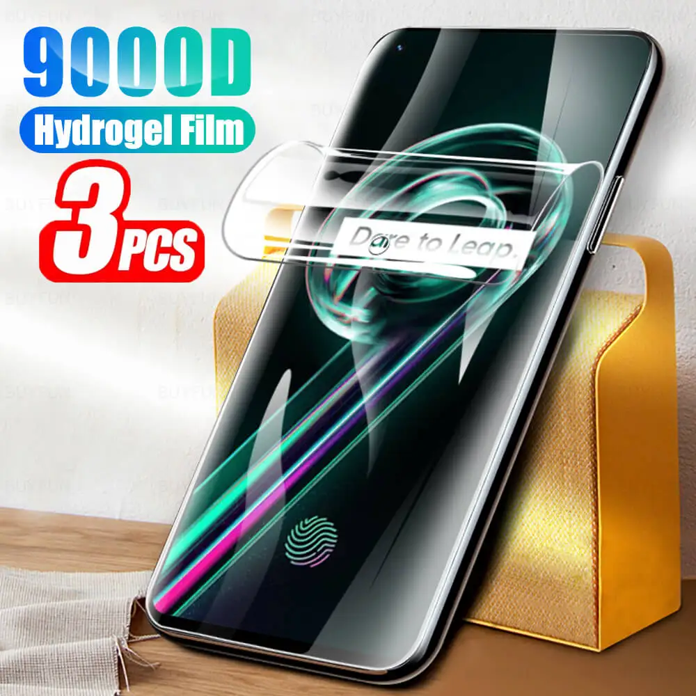 

3Pcs Full Cover For Oppo Realme 9 Pro Plus Screen Protector Hydrogel Film For Opp Realmi 9 Pro Plus + Protective Films Not Glass
