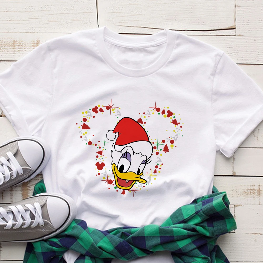

Dropship Disney Christmas Print Men T-Shirts Four Seasons Daisy Graphci S-XXXL Size High Quality Male T Shirts Y2K Style White T