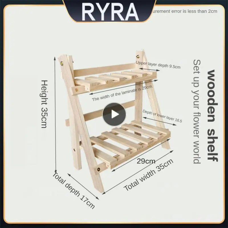 

Двухуровневый деревянный стеллаж, настольная полка из массива дерева, многофункциональный органайзер, Настольный стеллаж для хранения, де...
