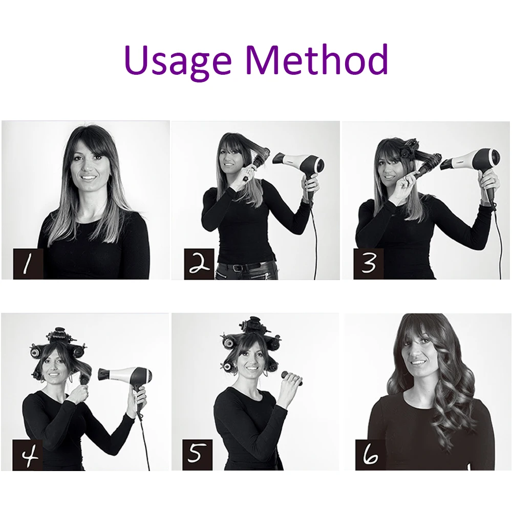 6 шт./комплект съемные щипцы для завивки волос