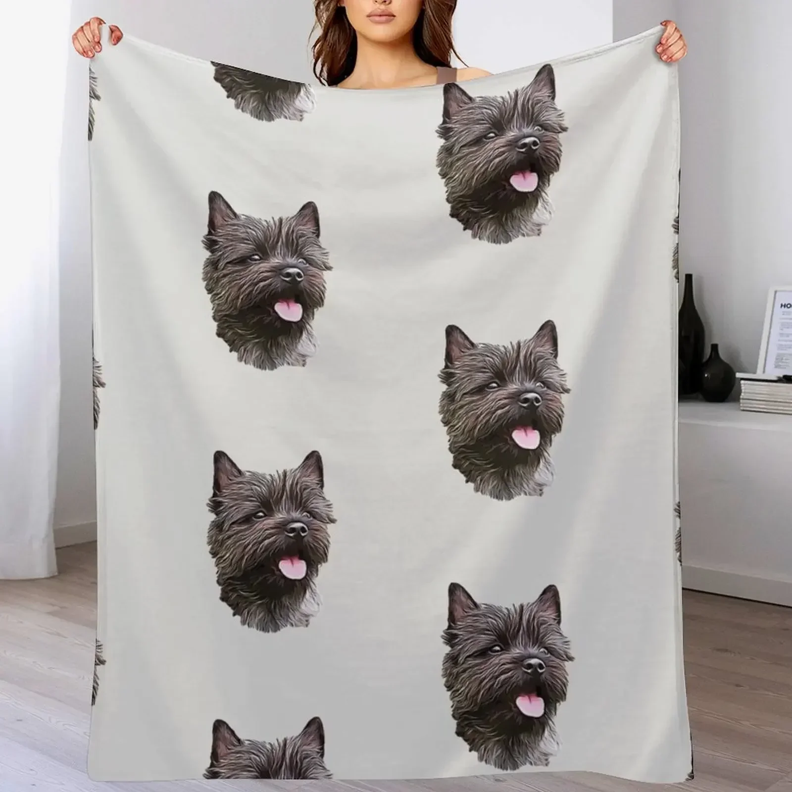 Кирн-терьер милашка пледы лохматое зимнее постельное белье декоративные одеяла