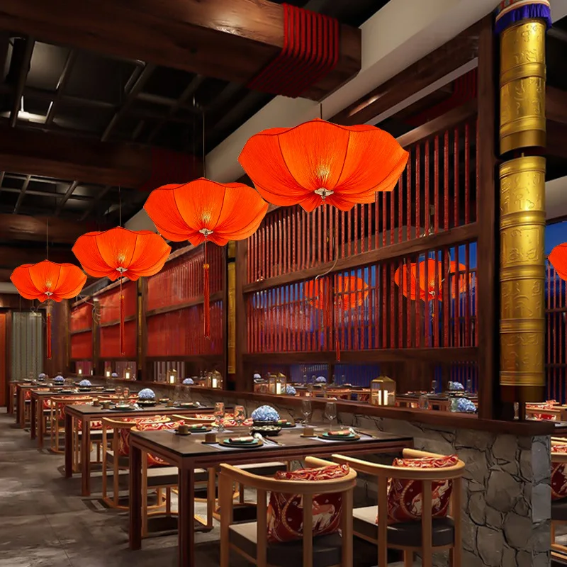 Китайский фонарь кухонный остров подвесные светильники креативные E27 декор для