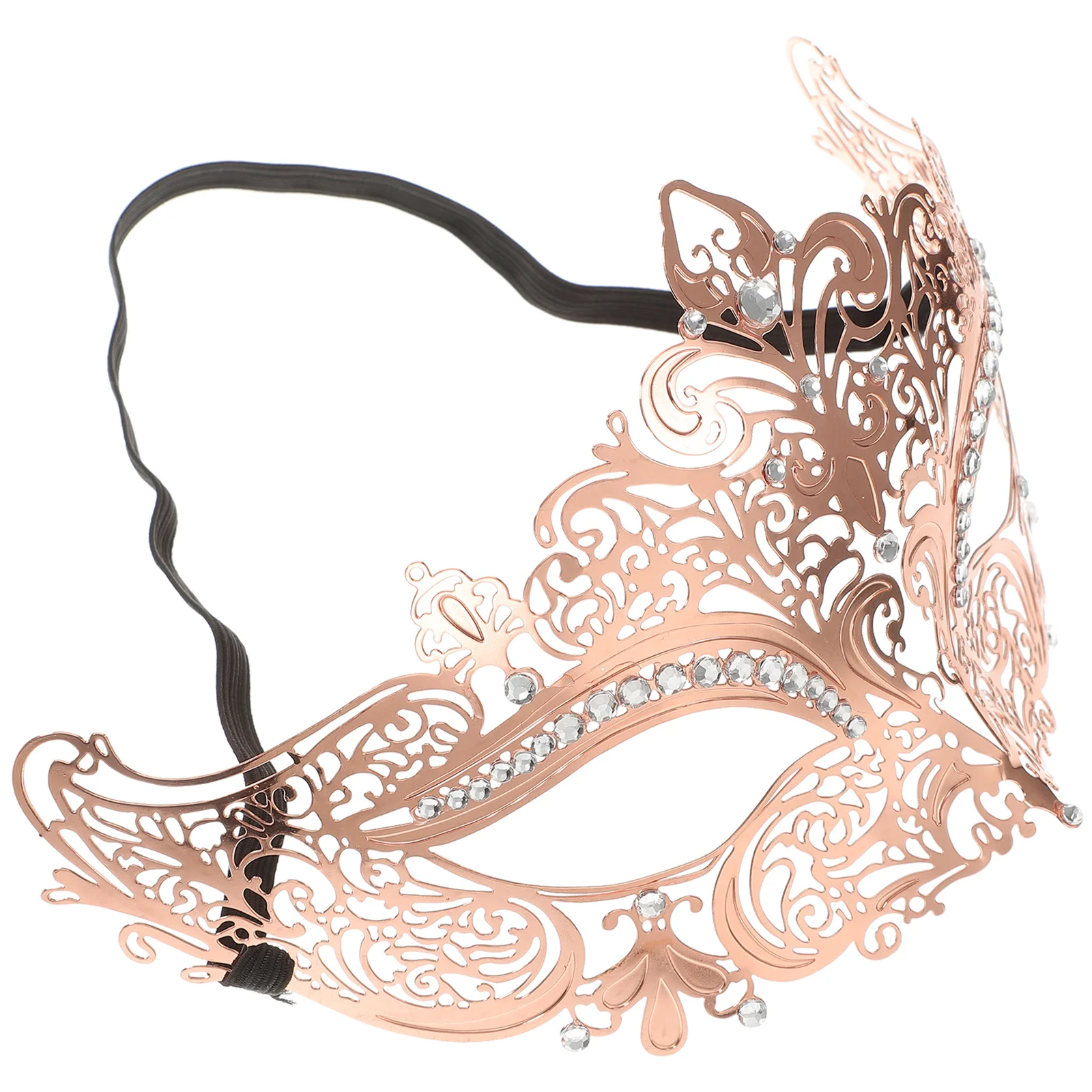 

Venetian Metal Mask Inlaid Drill High-grade Masquerade Mask Performance Props Party Supplies