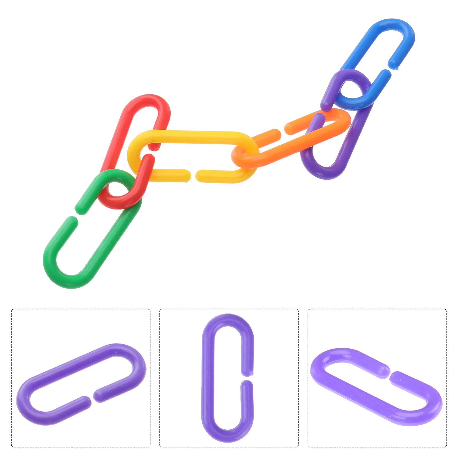 

100Pcs C-clips C- Clips C- Clips Hooks Parrot C- Links Parrot C- Clips Hooks Bird