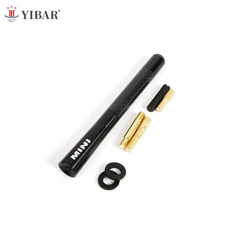 Для мини автомобильной крыши антенна Универсальное Украшение углеродное волокно воздушная R55 R56 R60 R50 R53 F55 F56 F60 Стайлинг Аксессуары