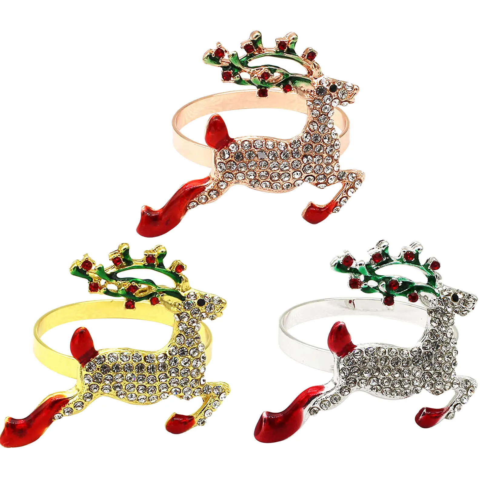 

Кольца для салфеток с рождественским оленем, отличное и прочное качество, легко вешать, кольцо из высококачественного материала