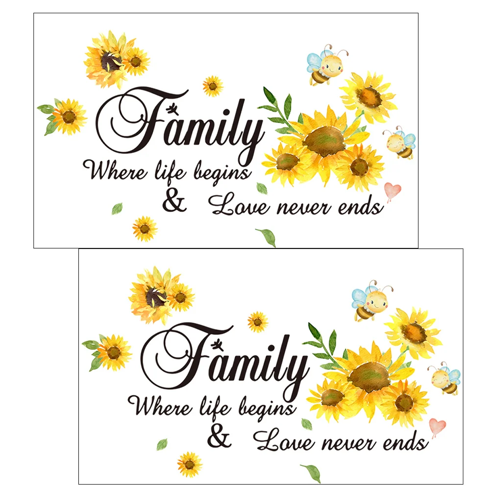 

Wall Stickers Decals Mural Flower Decal Decor Sticker Sunflowerroom Nursery Removable Yellow Floral Decoration Flowers Stick