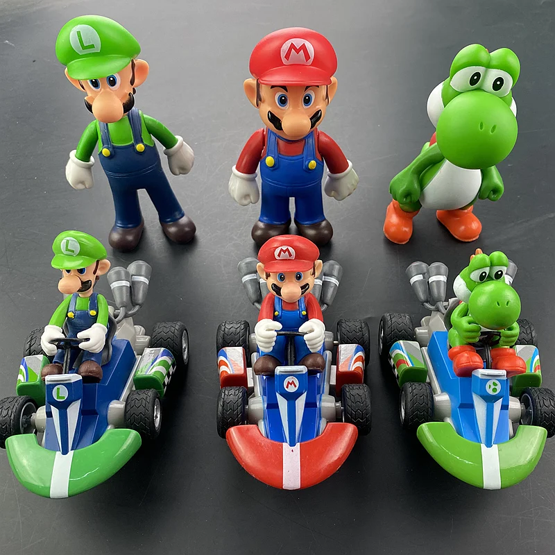 Экшн-фигурки супер Марио из ПВХ 6 шт./комплект