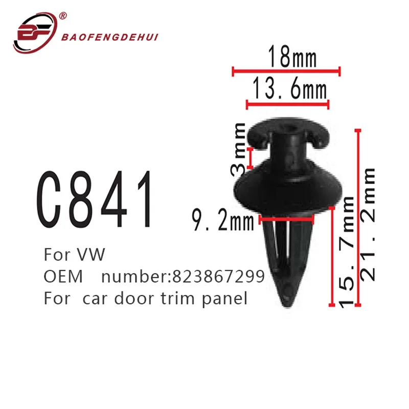 

Car Trim Panel Fastener For Volkswagen Positioner 823867299