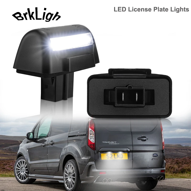 2 шт. для Ford Transit MK5 MK6 MK7 1985-2014 Светодиодный Освещение номерного знака супер яркий
