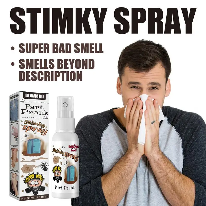 

30ml Strong Fart Spray Highly Concentrated Extra Strong Long-lasting Odour Stink Liquid Prank Stuff Joke Toys For Adults Or Kids