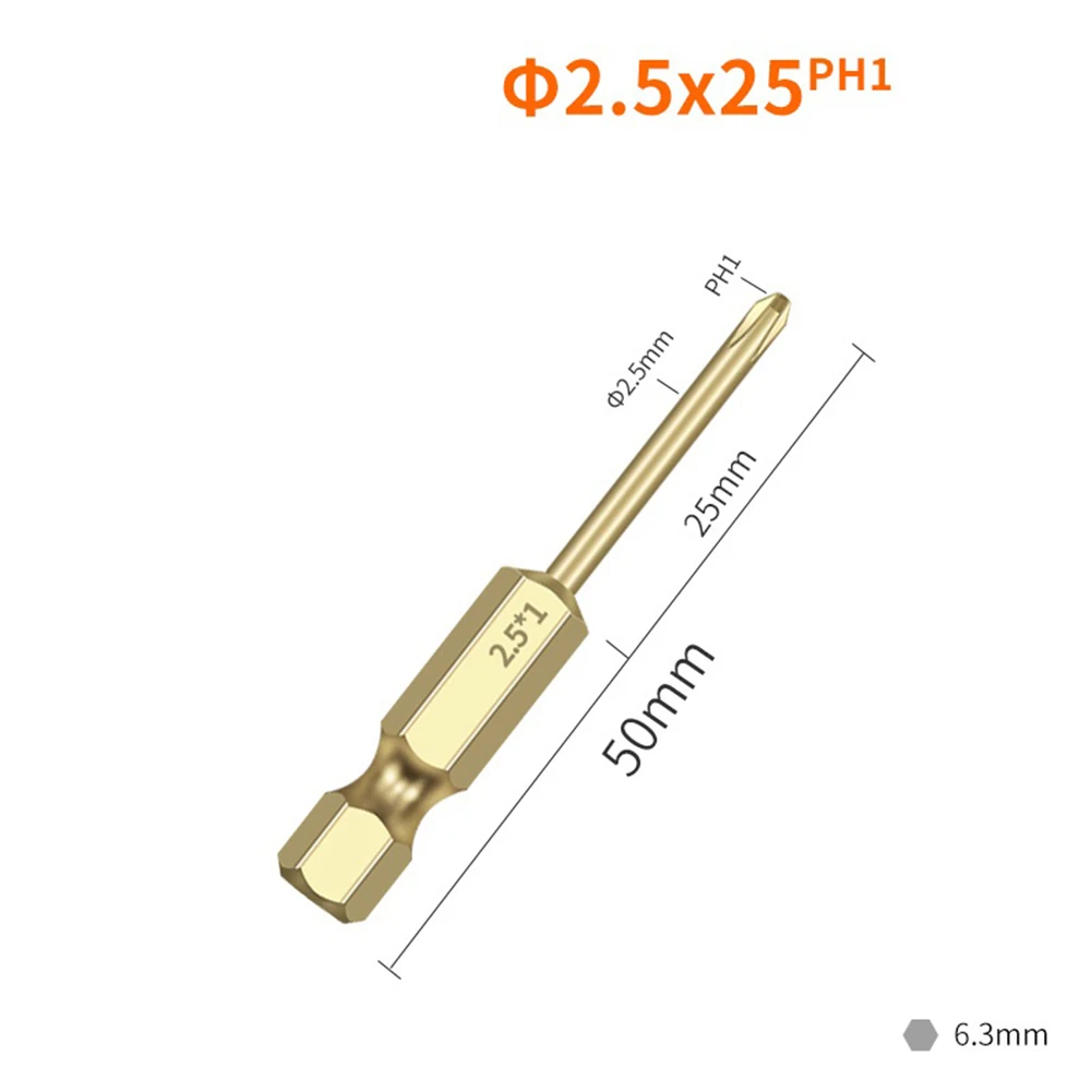 

16pcs Drill Bits Cross Bits PH00 PH0 PH1 PH2 50-100mm 1/4\\'\\' Hex Shank 1.6-6mm Head For Impact Electric Driver Drill Tools