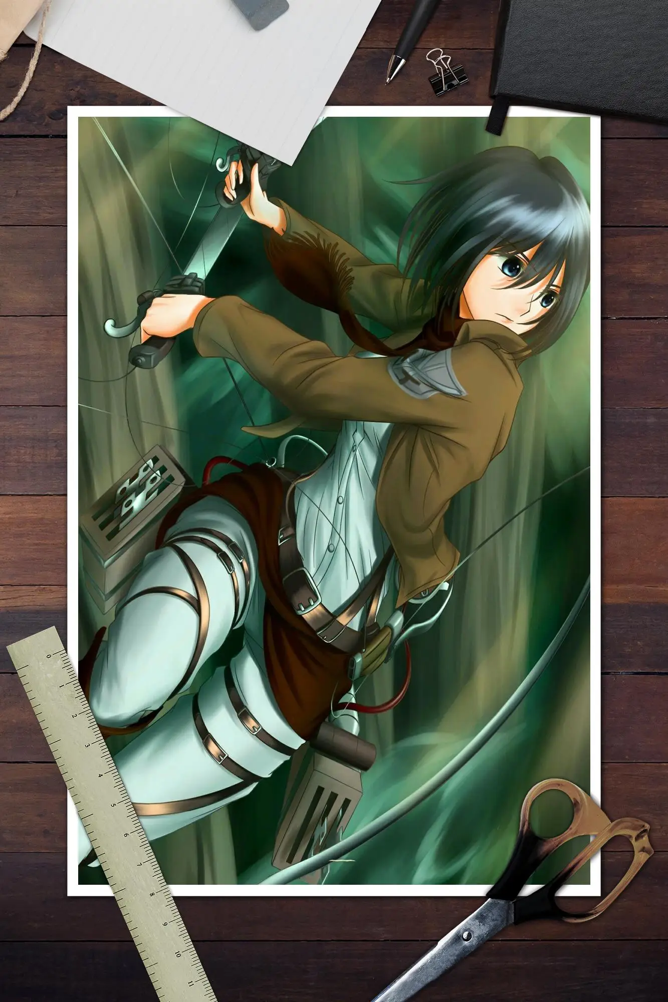 Mikasa ackerman мультяшный плакат печать на стене Художественная Картина холсте для