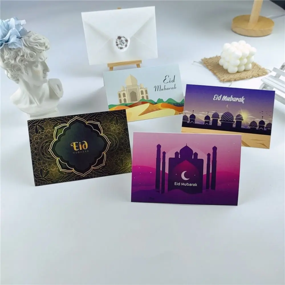 

Eid Mubarak карты с конвертами Рамадан Eidi конверты ИД карты и конверты Набор мусульманских подарков ИД поздравительные открытки