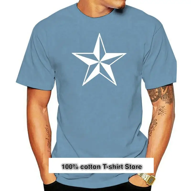 

Camiseta de estrella náutica, camiseta de S, M, L, Xl, 2Xl, 3Xl, algodón, nueva moda