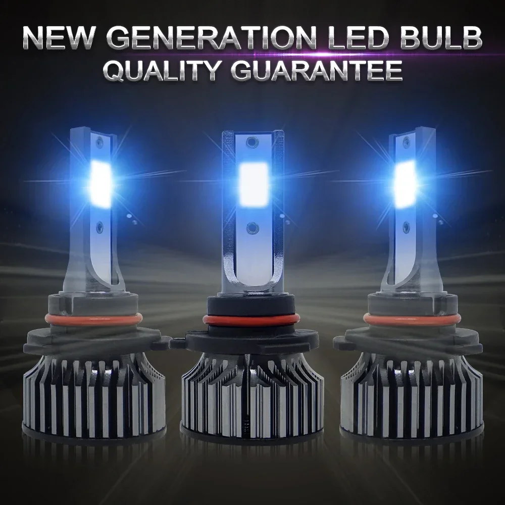 2 шт. автомобильные лампы 8000K H7 H4 9005 HB3 9006 HB4 светодиодный H8 H9 H11 9012 72 Вт 8000 лм K