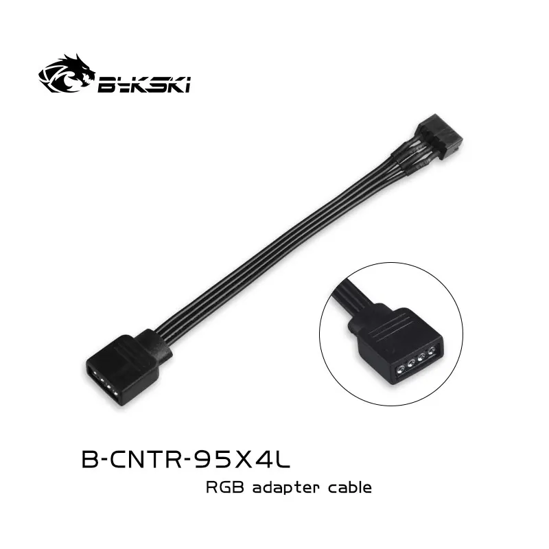 Bykski 5В 3PIN ARGB RBW/12В 4PIN RGB материнская плата syn ASUS AURA MSI адаптер Кабели B-CNTR-95X4L B-CNTR-95X3L -