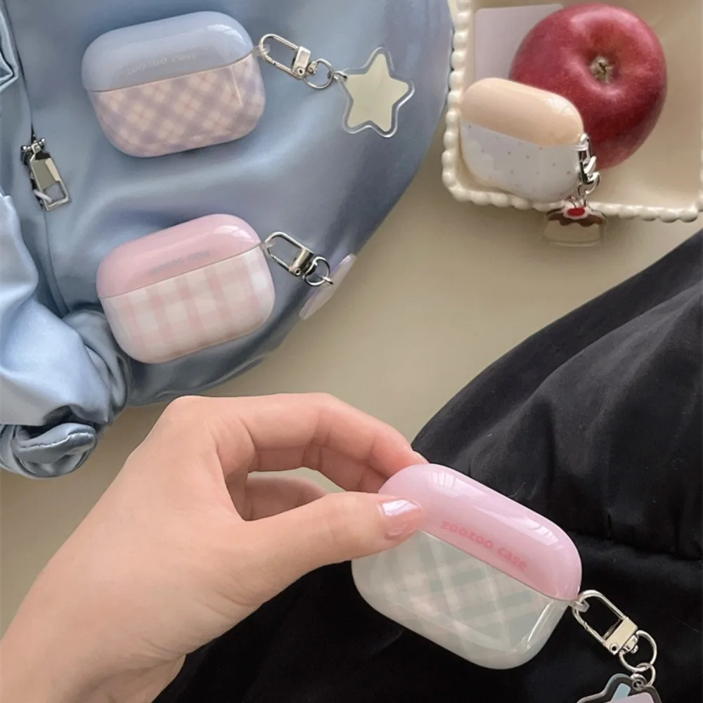 Чехол для наушников в клетку контрастного цвета AirPods 1 2 3
