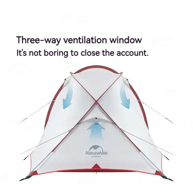 Naturehike Hiby 3-4 человека палатка для кемпинга 20D силиконовая уличная сверхлегкая