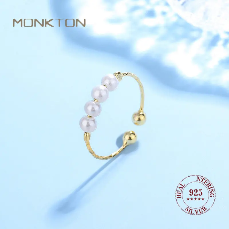 

Женское кольцо Monkton из стерлингового серебра 2023 пробы, изысканное свадебное ювелирное изделие