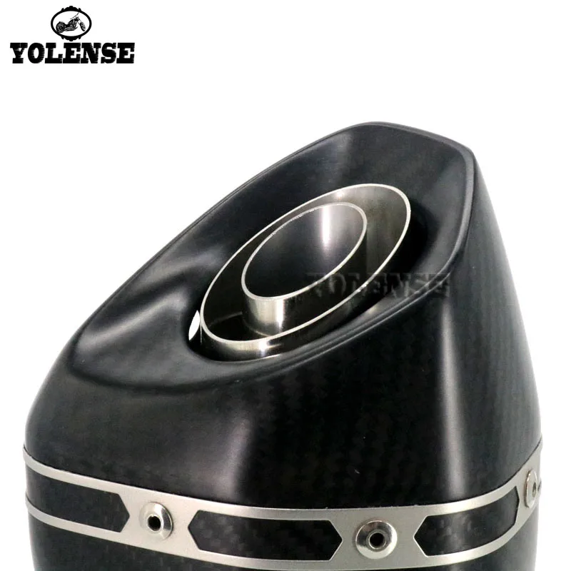 Выхлопной глушитель из углеродного волокна для YAMAHA YZF R1 R3 R6 R25 R125 XJ6 XJR1300 T-MAX 530 500 на