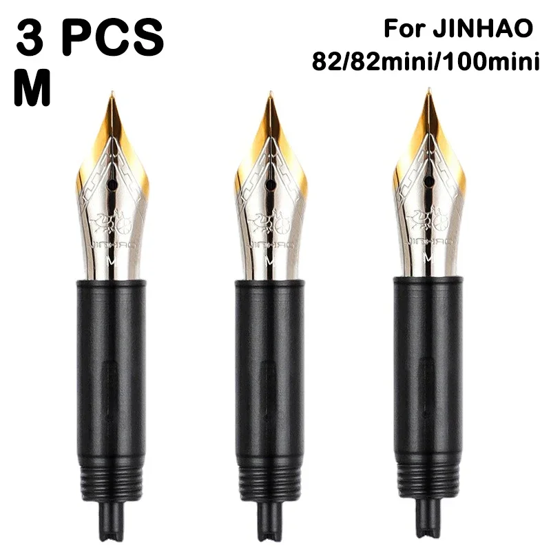 

1/3 шт. перьевая ручка JINHAO, сменное иридиевое перо EF/F/M для 9019/X159/82/82 mini/100/9056/9036, канцелярские принадлежности, школьные принадлежности