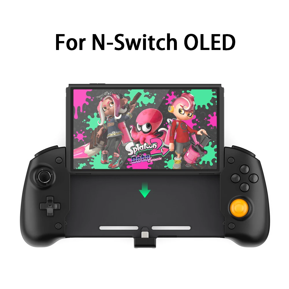

Обновленный Джойстик для Nintendo Switch, ручной контроллер с двойным мотором и вибрацией, встроенный 6-осевой гироскоп для N-Switch OLED