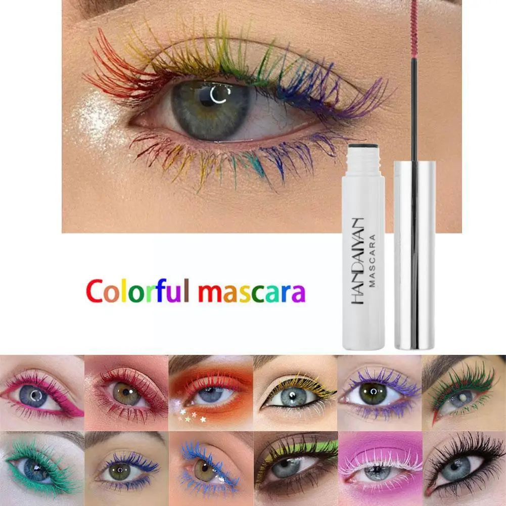 

1pc Colorful Eyelash Mascara Waterproof Eye Lashes Cosmetic Party Lengthen Extension Mascara Makeup Curling Natural Tool J3G3