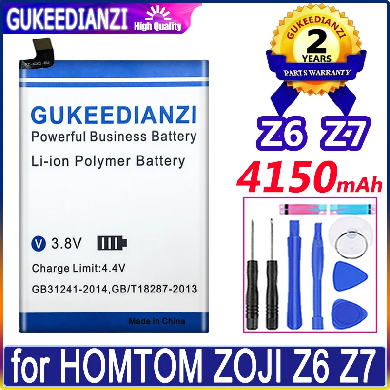 

GUKEEDIANZI Battery 4150mAh for HOMTOM ZOJI Z6 for Homtom ZOJI Z7 Batteries