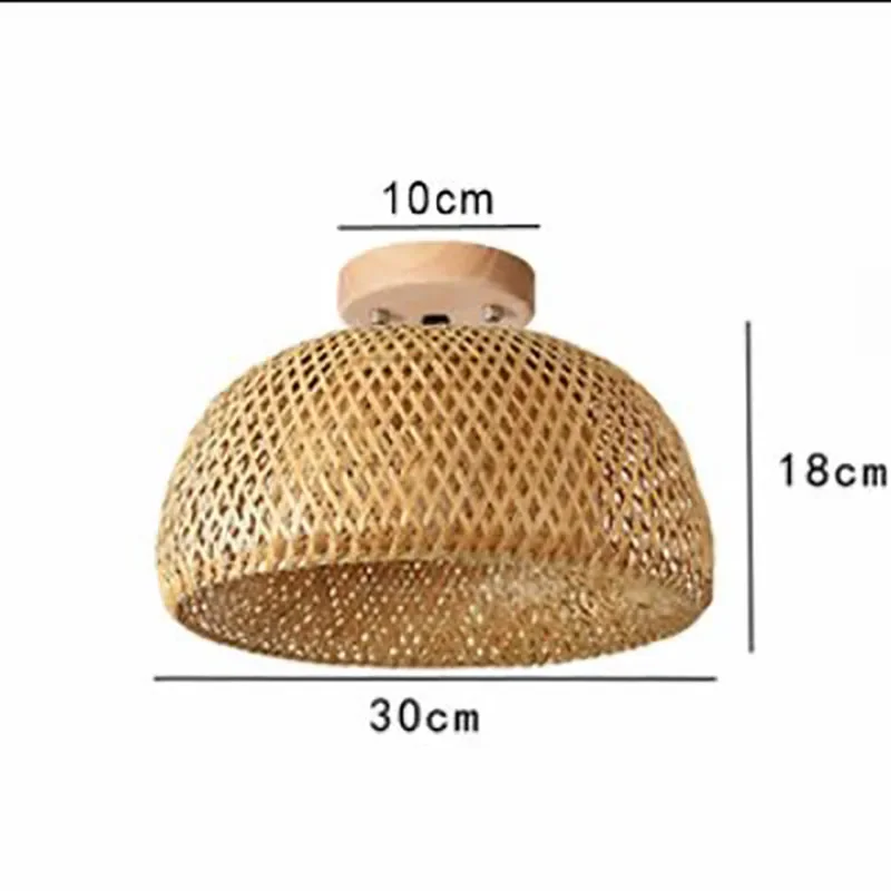 Винтажная Подвесная лампа ручной работы бамбуковые люстры для ресторана кафе